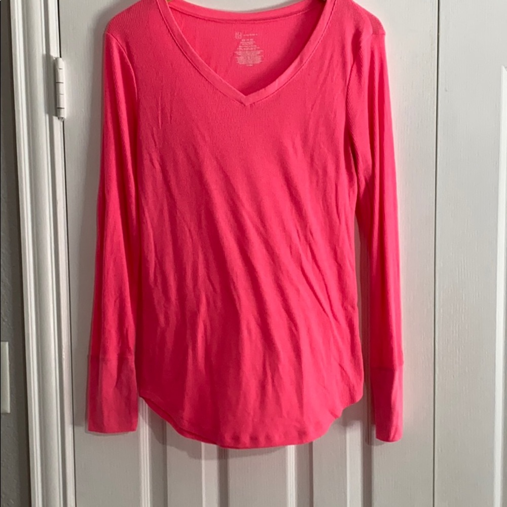 No Boundaries. Pink Long Sleeve